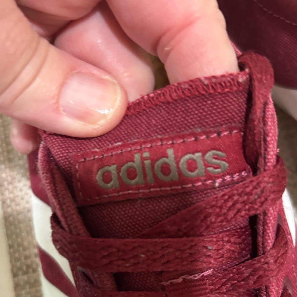 Adidas Easy Vulc 2.0 maroon/white skate shoes. Men 10 excellent condition. Nice! - Picture 4 of 9